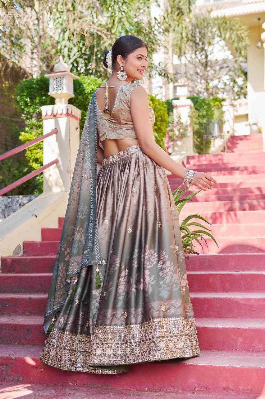 Maslin Designer Lehenga - MYLUXURY LANE ENTERPRISE